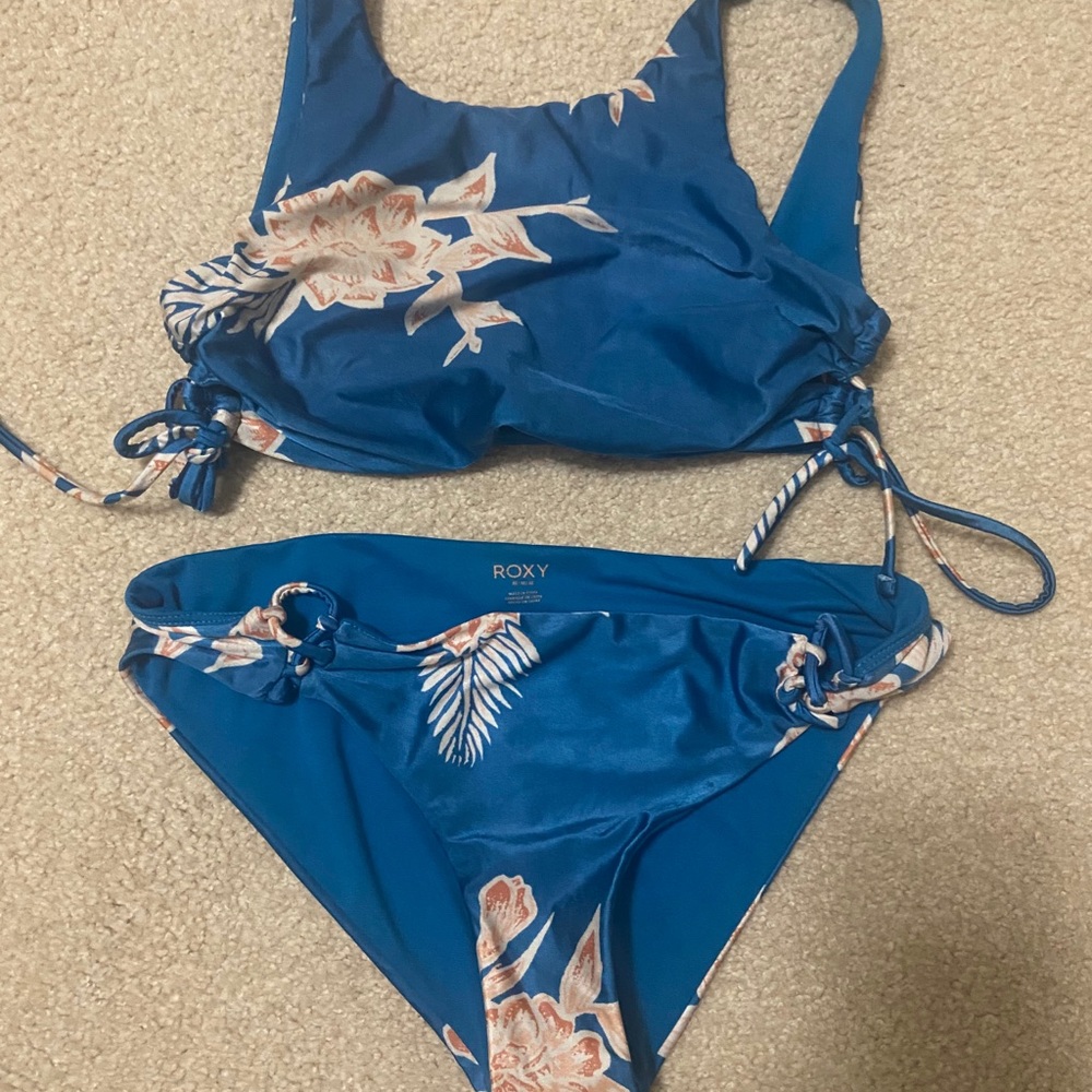 Roxy blue softly love bikini set medium